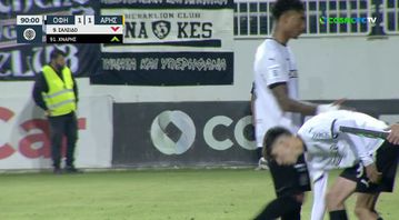 ΟΦΗ - Άρης: Η είσοδος του 17χρονου Μανώλη Χνάρη