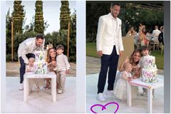 Ο Κώστας Φορτούνης κι η σύζυγός του, Ιωάννα Καταραχιά βάφτισαν την κόρη τους