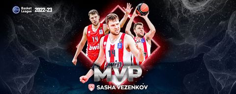 MVP και Πιο Δημοφιλής για 2η σεζόν ο Σάσα Βεζένκοφ στην Basket League!