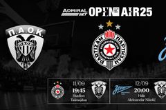 Στο Βελιγράδι για ιστορικό φιλικό με την Παρτίζαν ο ΠΑΟΚ - Το πρόγραμμα του τουρνουά «Open Air»