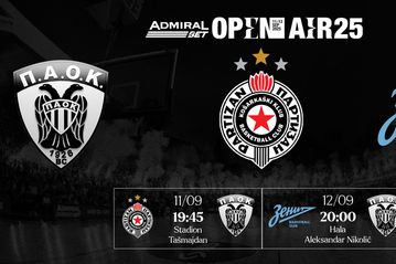 Στο Βελιγράδι για ιστορικό φιλικό με την Παρτίζαν ο ΠΑΟΚ - Το πρόγραμμα του τουρνουά «Open Air»