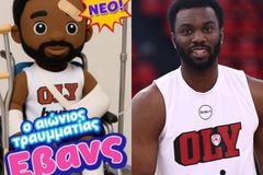 O Κίναν Έβανς έγινε... ΑΙ «αιώνιος τραυματίας» και η αντίδρασή του ήταν όλα τα λεφτά! (pic)