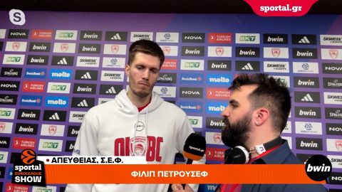 Πετρούσεφ στο Sportal: «Ήταν το καλύτερο ΣΕΦ που έχω ζήσει, παίζω και «4» και «5»