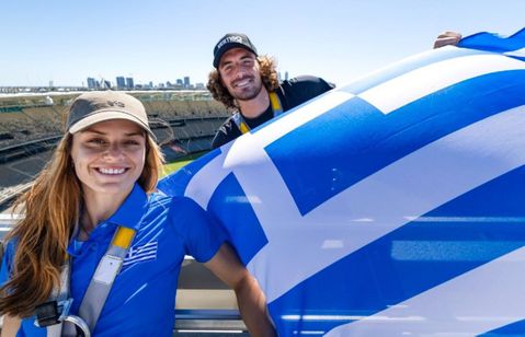 Στην κορυφή του Ozone Optus Stadium η ελληνική αποστολή