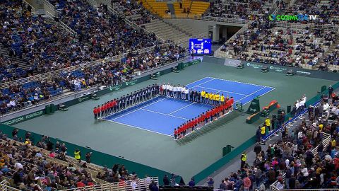 Davis Cup: Ενός λεπτού σιγή στην μνήμη των δύο πιλότων (vid)