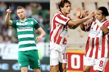 Από το βολ-πλανέ του Μπεργκ μέχρι και τον «πύραυλο» του Λουτσιάνο: Οι πέντε γκολάρες σε Παναθηναϊκός - Ολυμπιακός στο «Απόστολος Νικολαΐδης» (vids)