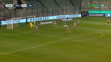 Ο Μπερνάρ με διπλή προσπάθεια έκανε το 1-0 για τον Παναθηναϊκό