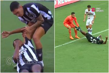 Κωμωδία στη Βραζιλία: Παίκτες της Φλουμινένσε και της Μποταφόγκο έκαναν... μπαλάκι τραυματισμένο παίκτη και τον τραβολογούσαν (vid)