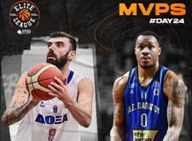 Elite league: Σαχπατζίδης και Γκρίφιν οι MVP της 24ης αγωνιστικής