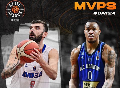 Elite league: Σαχπατζίδης και Γκρίφιν οι MVP της 24ης αγωνιστικής