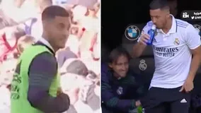 Ο Αζάρ δεν μπορούσε να πιστέψει ότι θα τον χρησιμοποιούσε ο Αντσελότι και έβαλε τα γέλια (vid)