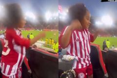 Ξεφάντωμα για την κόρη του Ροντινέι στο «Καραϊσκάκης», τραγούδησε τον ύμνο του Ολυμπιακού (vid)