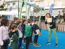 Μια τεράστια ποδηλατοπαρέα τα παιδιά στη Θήβα, στις Παράλληλες Δράσεις του ΔΕΗ Tour of Hellas 2025