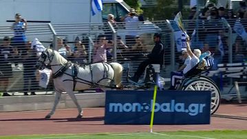 Με άμαξα έφτασε το τρόπαιο του πρωταθλητή για την Κηφισιά