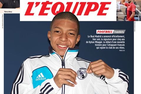 «Hala Mbappé!»: Το επικό πρωτοσέλιδο της «Equipe» για την μεταγραφή του Εμπαπέ στη Ρεάλ