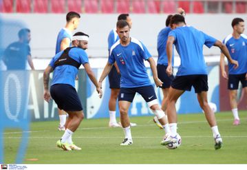 Χωρίς προβλήματα η τελευταία προπόνηση της Εθνικής Ελλάδας