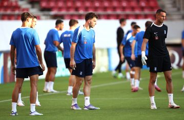 Εικόνες από την προπόνηση της Εθνικής Ελλάδας