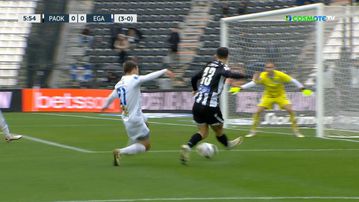 Ο Σορετίρε σε κενή εστία έκανε το 1-0 για τον ΠΑΟΚ