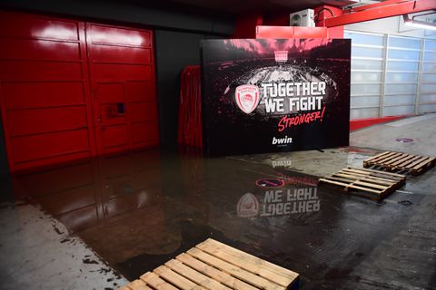 Η κατάσταση του ΣΕΦ λίγες ώρες πριν το Ολυμπιακός - Φενέρμπαχτσε (pics)