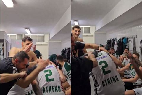 Το... φατούρο στον MVP Βιλντόζα στα αποδυτήρια του Παναθηναϊκού AKTOR