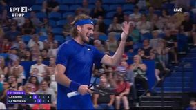 O Τσιτσιπάς ξέσπασε με.. γαλλικά στο matchpoint του παιχνιδιού (vid)