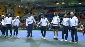 Davis Cup: Πανηγύρισε με «όλε» η ελληνική αποστολή