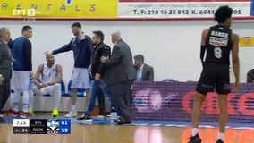 Ιωνικός - ΠΑΟΚ: Ένταση Λυκογιάννη - Μάντζαρη, «μπούκαρε» στο παρκέ ο πρόεδρος των γηπεδούχων (vid)