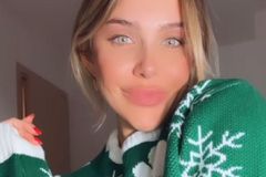 Η σύζυγος του Παλάσιος, Γιόχα Χέρμπελ στα πράσινα, πανηγύρισε τη νίκη του Παναθηναϊκού στο ντέρμπι υπό τους ήχους του ύμνου (vid+pics)