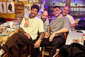 Η σύγχρονη ιστορία του Ολυμπιακού σε ένα «κλικ»: Σπανούλης, Πρίντεζης και Παπανικολάου σε ερυθρόλευκο reunion (pic)