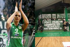 «Ρούξι έκανες τον Παναθηναϊκό μας μεγαλύτερο» - Συγκινητικό πανό για την Ντουμιτρέσκου από αθλητές του τριφυλλιού