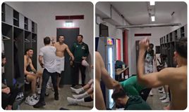 H επική υποδοχή του Σλούκα σε Γιαννακόπουλο και Χουάντσο στα αποδυτήρια (vids)