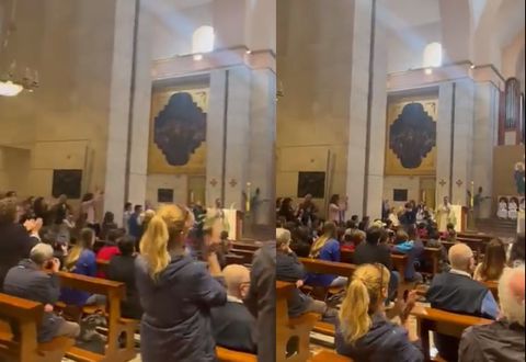 Παράκρουση στη Νάπολι: Ιερέας φώναζε σύνθημα την ώρα της λειτουργίας (vid)
