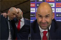 Δημοσιογράφος ρώτησε τον Σπανούλη τι είπε στον Πενιαρόγια στο τέλος του αγώνα και η αντίδρασή του ήταν «όλα τα λεφτά» (vid)