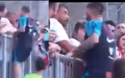 Χαμός με τον Λιβάγια στην προπόνηση της Κροατίας: Όρμησε στα κάγκελα για να πιάσει έναν οπαδό που τον έβριζε (vid)