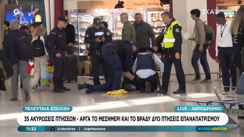 Αναβρασμός στο «Ελ. Βενιζέλος»: Συνελήφθη άνδρας με σημαία του Ισραήλ (vid)