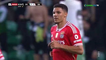 Η Μπενφίκα ισοφάρισε στο τέλος του ημιχρόνου τη Σπόρτινγκ