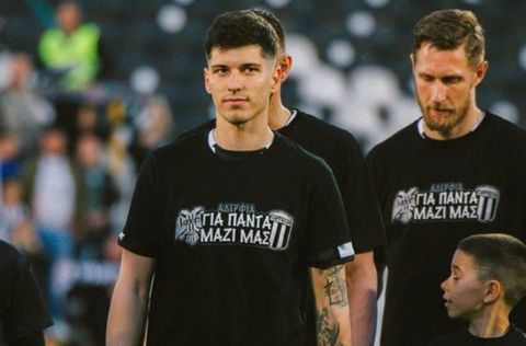 Συγκίνησαν οι παίκτες της Παρτίζαν: Φόρεσαν μπλούζες για τους αδικοχαμένους οπαδούς του ΠΑΟΚ (pics)