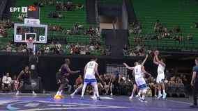 Buzzer-beater του Λαρεντζάκη στο φινάλε της πρώτης περιόδου