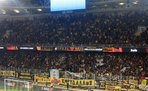 Καταδίκασε το πανό με το Κόσοβο η ΑΕΚ: «Θα τους απαγορευτεί η είσοδος στο γήπεδο»