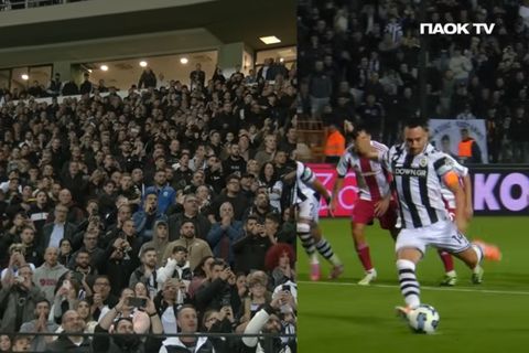 Η αγωνία στο πέναλτι και η αγκαλιά Λουτσέσκου - Μεντιλίμπαρ: Η παρακάμερα του ΠΑΟΚ - Ολυμπιακός (vid)