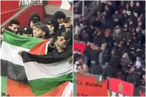 Ξέσπασε «εμφύλιος» στον Άγιαξ: Οπαδοί πιάστηκαν στα χέρια επειδή υψώθηκαν σημαίες της Παλαιστίνης (vid)