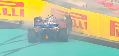 Ο Χάμιλτον στον τοίχο και κόκκινη σημαία στο FP3 του Άμπου Ντάμπι (vid)