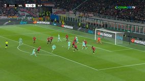 Με τρομερό σουτ ο Ντούντερα έκανε το 1-1 για τη Σλάβια