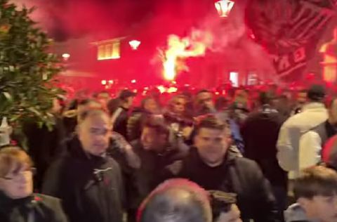 Ντελίριο στην Καλαμάτα για την άνοδο της «Μαύρης Θύελλας» (vid)