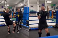 Ο Μαρτσίνιακ προπονείται σε ρινγκ και... προετοιμάζεται για το Ρεάλ Μαδρίτης - Μπάγερν Μονάχου (vid)