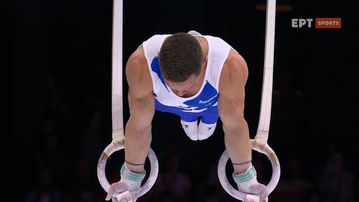 Το εκπληκτικό πρόγραμμα του Λευτέρη Πετρούνια στον τελικό των κρίκων (vid)