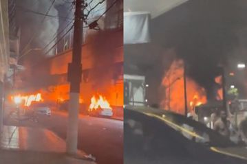 Σκηνές χάους: Οι οπαδοί της Σάντος δεν άντεξαν τον υποβιβασμό και τα... έκαψαν όλα (vids)