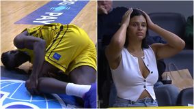 Ο τραυματισμός του Σανόγκο που «πάγωσε» το γήπεδο και τη σύζυγό του (vid)