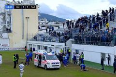 Σοκαριστικό χτύπημα στον τερματοφύλακα της Νίκης Βόλου, ο οποίος έχασε για λίγο τις αισθήσεις του (vids)