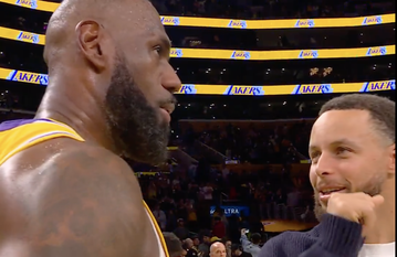 Λεμπρόν και Κάρι τα... είπαν μετά τη νίκη των Λέικερς επί των Ουόριορς (vid)